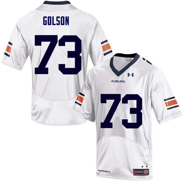 Men Auburn Tigers #73 Austin Golson College Football Jerseys Sale-White - Click Image to Close